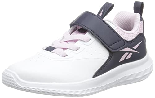 Reebok Rush Runner 4.0 Alt Sneaker, Footwear White/Pixel Pink/Vector Navy, 31 EU von Reebok