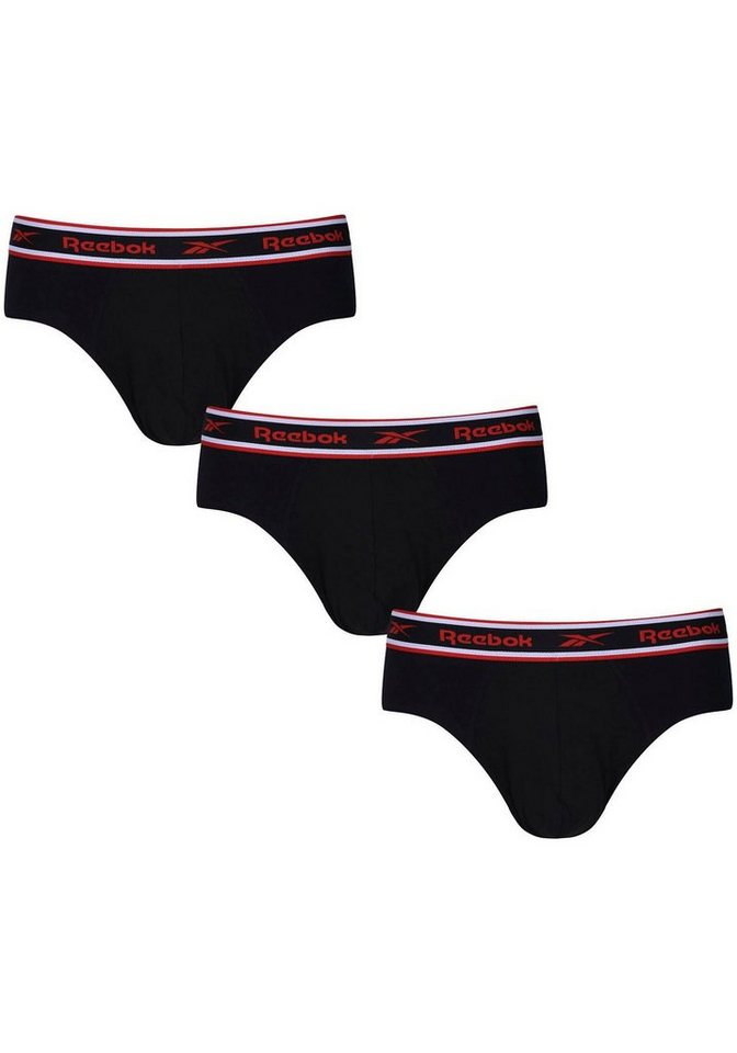 Reebok Slip CHASE (3er Pack) basic, bequem, atmungsaktiv, mit Logo, breiter Bund, Baumwollmix von Reebok