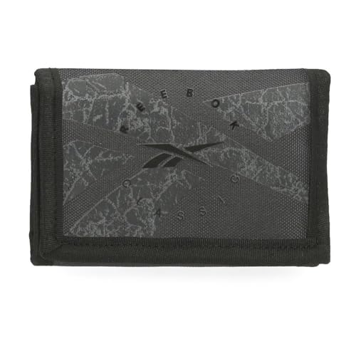 Reebok Stam Geldbeutel, grau, 13 x 8 x 2,5 cm, Polyester, von Joumma Bags von Reebok