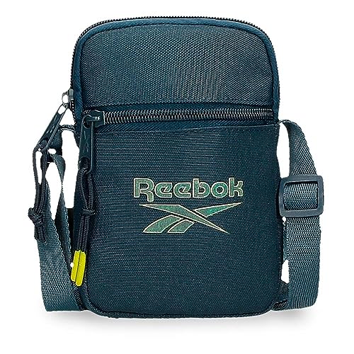 Reebok Summerville Umhängetasche, klein, Blau, 12 x 17 x 2,5 cm, Polyester, blau, Talla única, Kleine Umhängetasche von Reebok