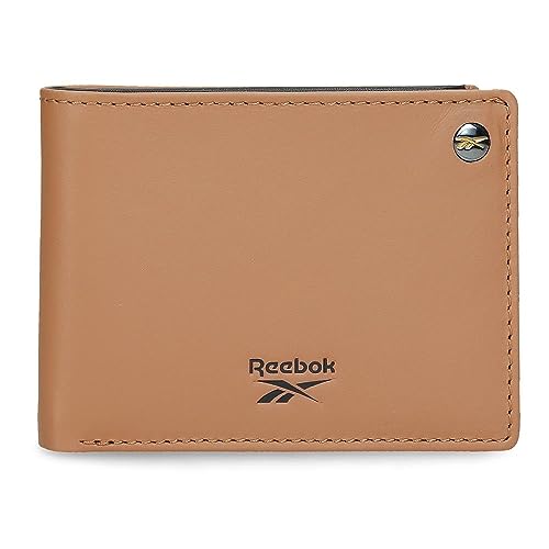 Reebok Switch Horizontale Geldbörse mit Geldbörse, Braun, 11 x 8 x 1 cm, Leder, braun, Talla única, Horizontale Geldbörse mit Geldbörse von Reebok