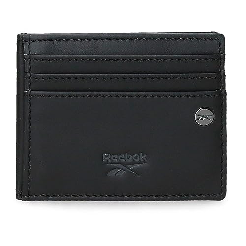 Reebok Switch Kartenetui Schwarz 9,5 x 7,5 cm Leder, Schwarz, Talla única, kartenetui von Reebok