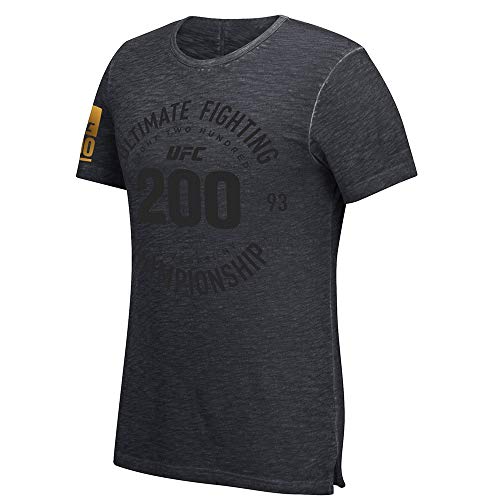 Reebok UFC Herren Schwarz UFC 200 Las Vegas Event Goldfolie RNF Noble Fight T-Shirt BF2911 von Reebok