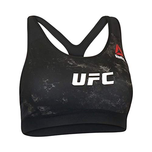 Reebok UFC Women's Black Fight Night Octagon Bra CV8632 von Reebok