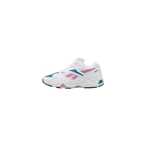 Reebok Unisex AZTREK 96 Gymnastics Shoe, White/Posh Pink/Seaport Teal, 37.5 EU von Reebok