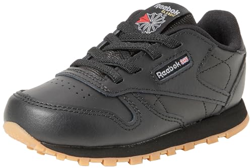 Reebok Unisex Baby Classic Leather Sneaker, Core Black Core Black Rubber Gum 02, 21 EU von Reebok