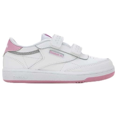 Reebok Unisex Baby Club C 2V 2.0 Sneaker, FTWWHT/JASPNK/PUGRY2, 21 EU von Reebok