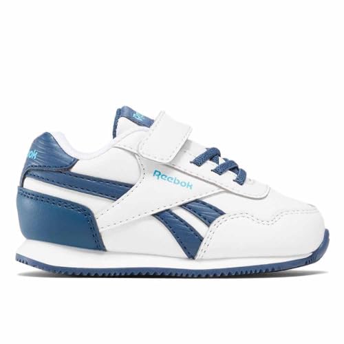 Reebok Unisex Baby ROYAL CL Jog 3.0 1V Sneaker,Ftwwht Uniblu Bolcya,19.5 EU von Reebok