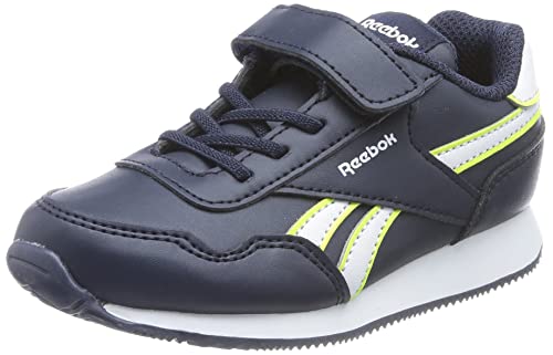 Reebok Unisex Baby Royal Classic Jogger 3 Sneaker, Vector Navy/Footwear White/Solar Acid Yellow, 21 EU von Reebok