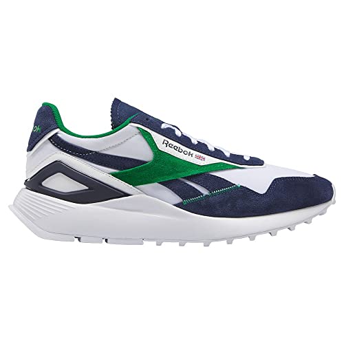 Reebok Unisex Classic Leather Legacy Az Sneaker, FTWR White Vector Navy Glen Green, 37.5 EU von Reebok