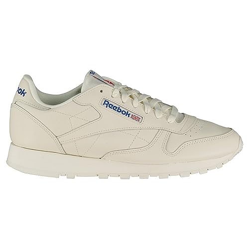 Reebok Unisex Classic Leather Sneaker, Chalk Vector Blue Vector Red, 34 EU von Reebok