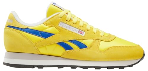 Reebok Unisex Classic Leather Sneaker, GOLDEN Haze/Optimum Blue/Chalk, 47 EU von Reebok