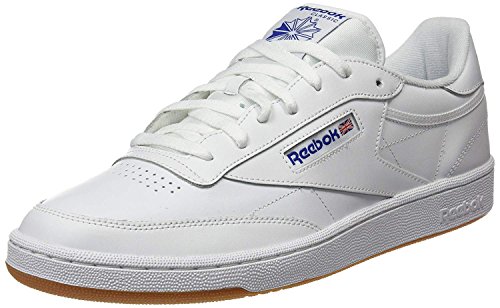 Reebok Unisex Club C 85 Gymnastikschuhe, WeiÃŸ (Intense-White/Royal-Gum), 35 EU von Reebok