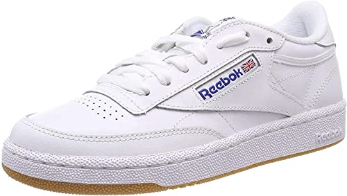 Reebok Unisex Club C 85 Gymnastikschuhe, WeiÃŸ (Intense-White/Royal-Gum), 34 EU von Reebok