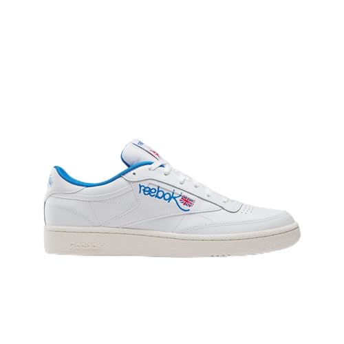 Reebok Unisex Club C 85 Sneaker,Ftwwht Chalk Kinblu,40.5 EU von Reebok