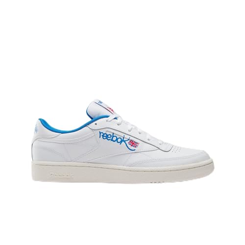 Reebok Unisex Club C 85 Sneaker,Ftwwht Chalk Kinblu,42.5 EU von Reebok