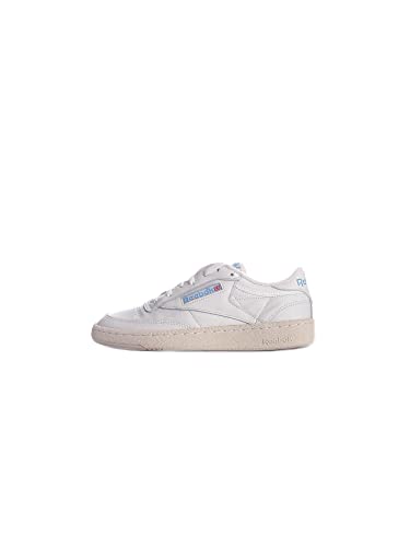 Reebok Unisex Club C 85 Vintage Sneaker, FTWR White/Chalk/Vector Blue, 36.5 EU von Reebok