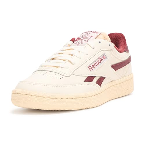 Reebok Unisex Club C Revenge Sneaker, Vintage-Kreide/Papierweiß/klassisches Burgunderrot, 40.5 EU von Reebok