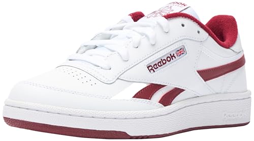 Reebok Unisex Club C Revenge Sneaker, White/White/Classic Burgundy, 43 EU von Reebok
