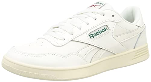 Reebok Unisex Court Advance Sneaker, Chalk/Dark Green/Flash Red, 42.5 EU von Reebok