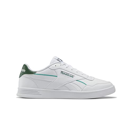 Reebok Unisex Court Advance Vegan Sneaker, Footwear White Dark Green Vector Navy, 45.5 EU von Reebok