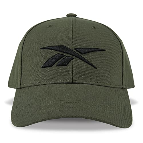 Reebok Unisex-Erwachsene Vector Classic Ballcap mit verstellbarem Snapback für Damen und Herren (Einheitsgröße) Baseballkappe, Grün (Army Green), One Size von Reebok