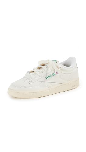 Reebok Unisex Erwachsene Club C 85 Vintage Sneakers, Top-Kreide/Paperwhite/Glen Green, 42 EU von Reebok