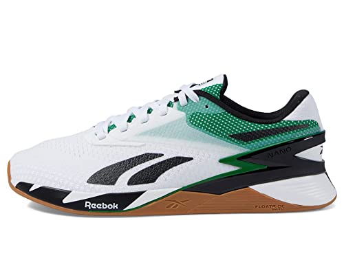 Reebok Unisex-Erwachsene Nano X3 Sneaker, Weiß/Glen Green/Vector Blue, 42 EU von Reebok