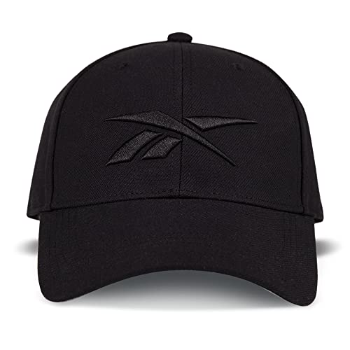 Reebok Unisex-Erwachsene Classic Ballcap mit verstellbarem Snapback für Damen und Herren (Einheitsgröße) Vector Baseball Cap, Schwarz von Reebok