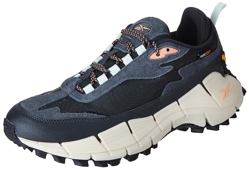 Reebok Unisex-Erwachsene Zig Kinetica 2.5 Edge Sneaker, Pure Grey/Aqua Dust/Peach Glow, 5 Women/3.5 Men von Reebok