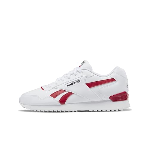 Reebok Unisex Glide Ripple Clip Sneaker, Footwear White Flash Red Core Black, 38.5 EU von Reebok