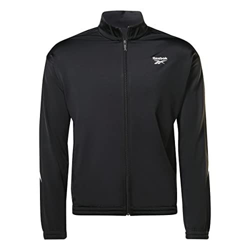 Reebok Unisex Identität Vektor Stricken Track Top, Night Black/White, xx_l von Reebok