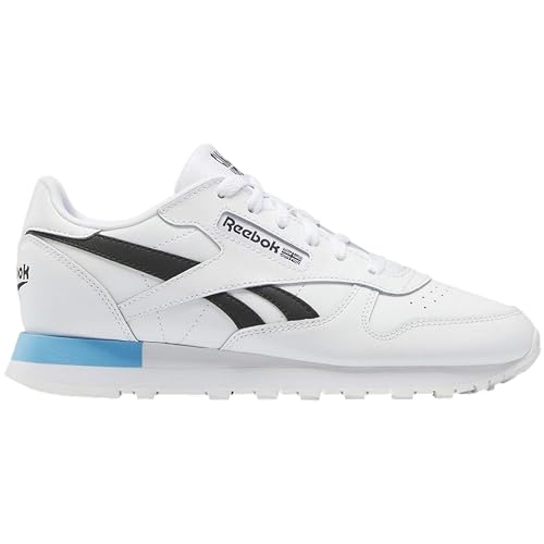 Reebok Unisex Kinder Klassisches Leder Sneaker Niedrig, Footwear White Core Black Radiant Aqua, 36.5 EU von Reebok