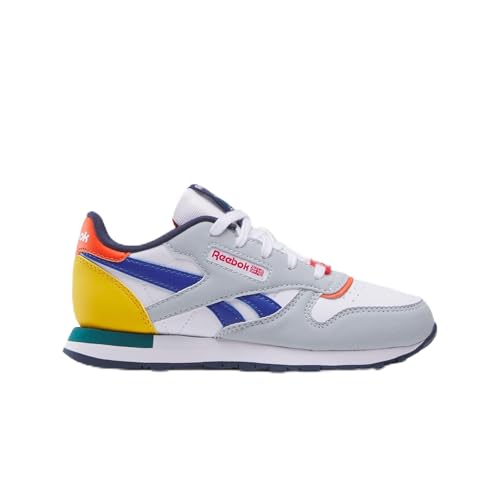 Reebok Unisex Kinder Klassisches Leder Sneaker Niedrig,Moon Vectornavy Vectorred,30.5 EU von Reebok