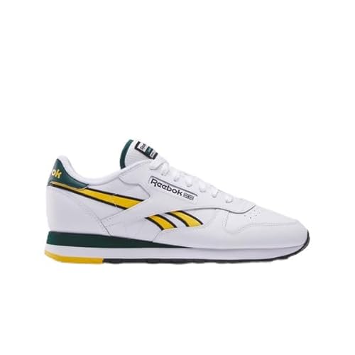 Reebok Unisex Classic Leather Sneaker,White Fierce Gold Collegiate Green,38.5 EU Reebok Unisex Classic Leather Sneaker,White Fierce Gold Collegiate Green,38.5 EU von Reebok