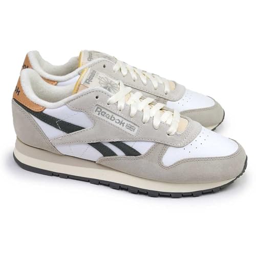 Reebok Unisex Klassisches Leder Laufschuhe, White Moonstone Grey 5, 42.5 EU von Reebok