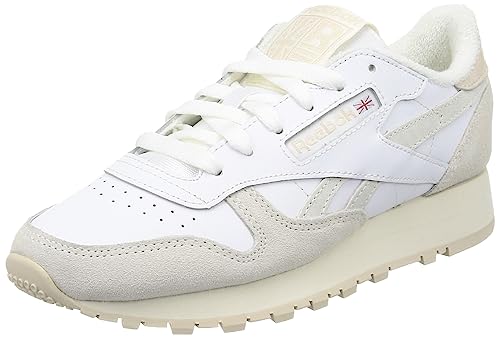 Reebok Unisex Klassisches Leder Sneaker, FTWR White Chalk Stuck, 36 EU von Reebok