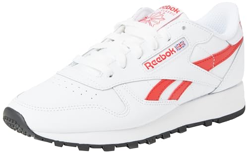 Reebok Unisex Klassisches Leder Sneaker, FTWR White Vector Red Core Black, 36 EU von Reebok