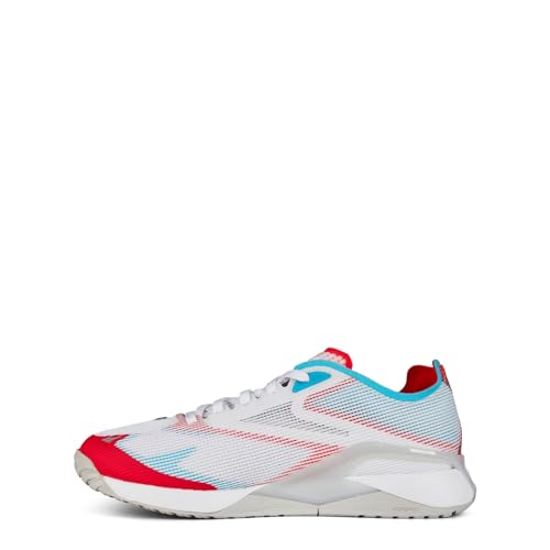 Reebok Unisex Nano X2 Froning Sneakers, Weiß/Neonblau/Kirsche von Reebok