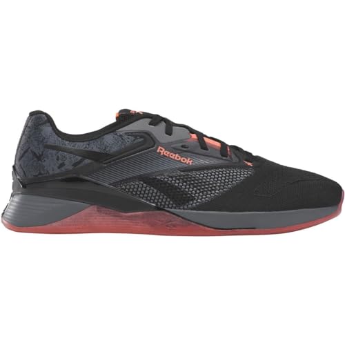 Reebok Unisex Nano X4 Sneaker, PUGRY6/BLACK/ORGFLA, 38.5 EU von Reebok