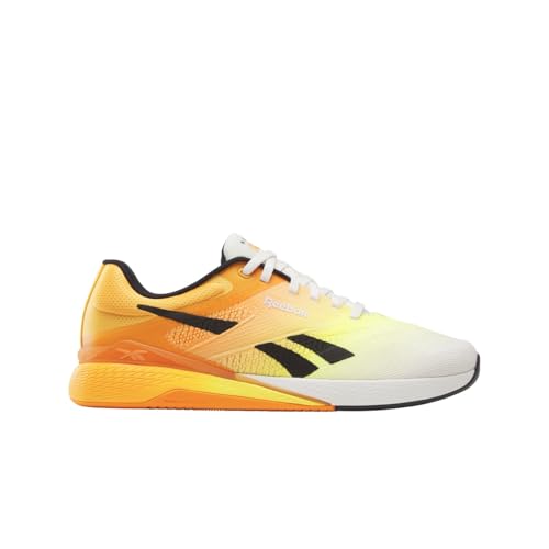 Reebok Unisex Nano X5 Sneaker, Kreide/Schwarz/Electric Amber, 43 EU von Reebok