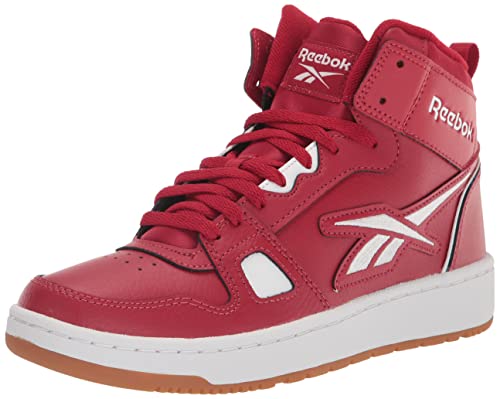 Reebok Unisex Resonator Mid Running Shoe, Flash Red/White, 4 US Men von Reebok
