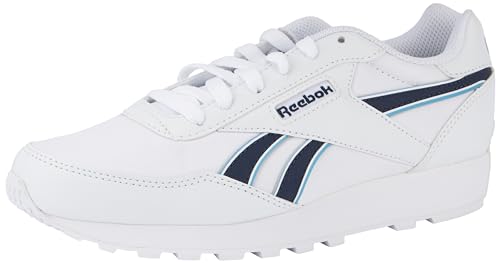 Reebok Unisex Rücklauf Sneaker Trainer, Ftwr White Vector Navy Essential Blue, 38.5 EU von Reebok