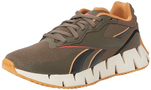 Reebok Unisex Zig Dynamica 4 Sneaker, Fugenmörtel F23 Pure Grey 8 Court Brown F23 R, 45 EU von Reebok