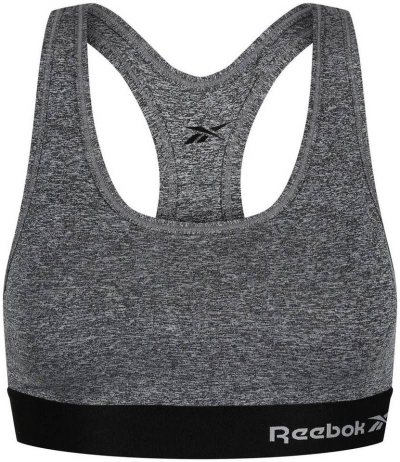 Reebok Bustier "Simone" breite Träger, ohne Verschluss, bequem, basic, ohne Bügel, mit Logo von Reebok