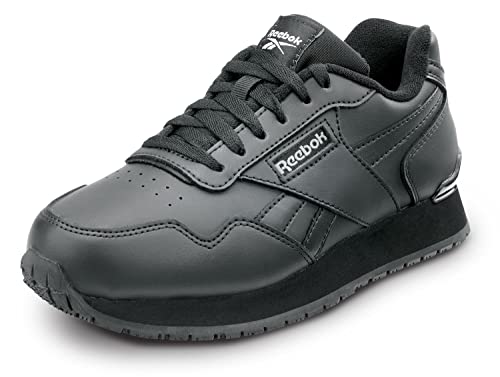 Reebok Work Harman, Women's, Black, Retro Jogger Style, Slip-Resistant, EH, Soft Toe Work Shoe (5.5 M) von Reebok