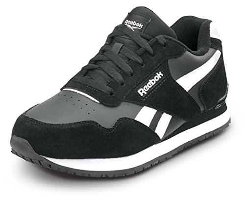 Reebok Work Harman Herren Retro Jogger Style Slip Resistant EH Soft Toe Arbeitsschuh, schwarz / weiß, 45 EU von Reebok