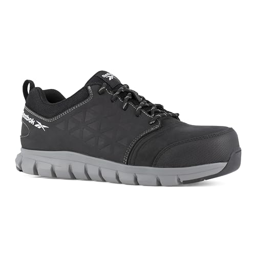 Reebok - Chaussures de sécurité basses noire en daim résistant à l'eau embout aluminium S3 SRC 43 Noir Reebok - Chaussures de sécurité basses noire en daim résistant à l'eau embout aluminium S3 SRC 43 Noir von Reebok