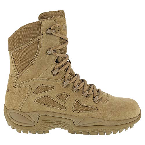 Reebok Work Women's 8" Rapid Response Soft Toe Stealth Boot with Side Zipper Coyote - RB897 von Reebok