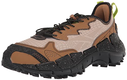 Reebok Zig Kinetica II Edge Athletic Fitness-Laufschuhe für Herren, Modern Beige/Sepia/Schwarz, 42.5 EU von Reebok